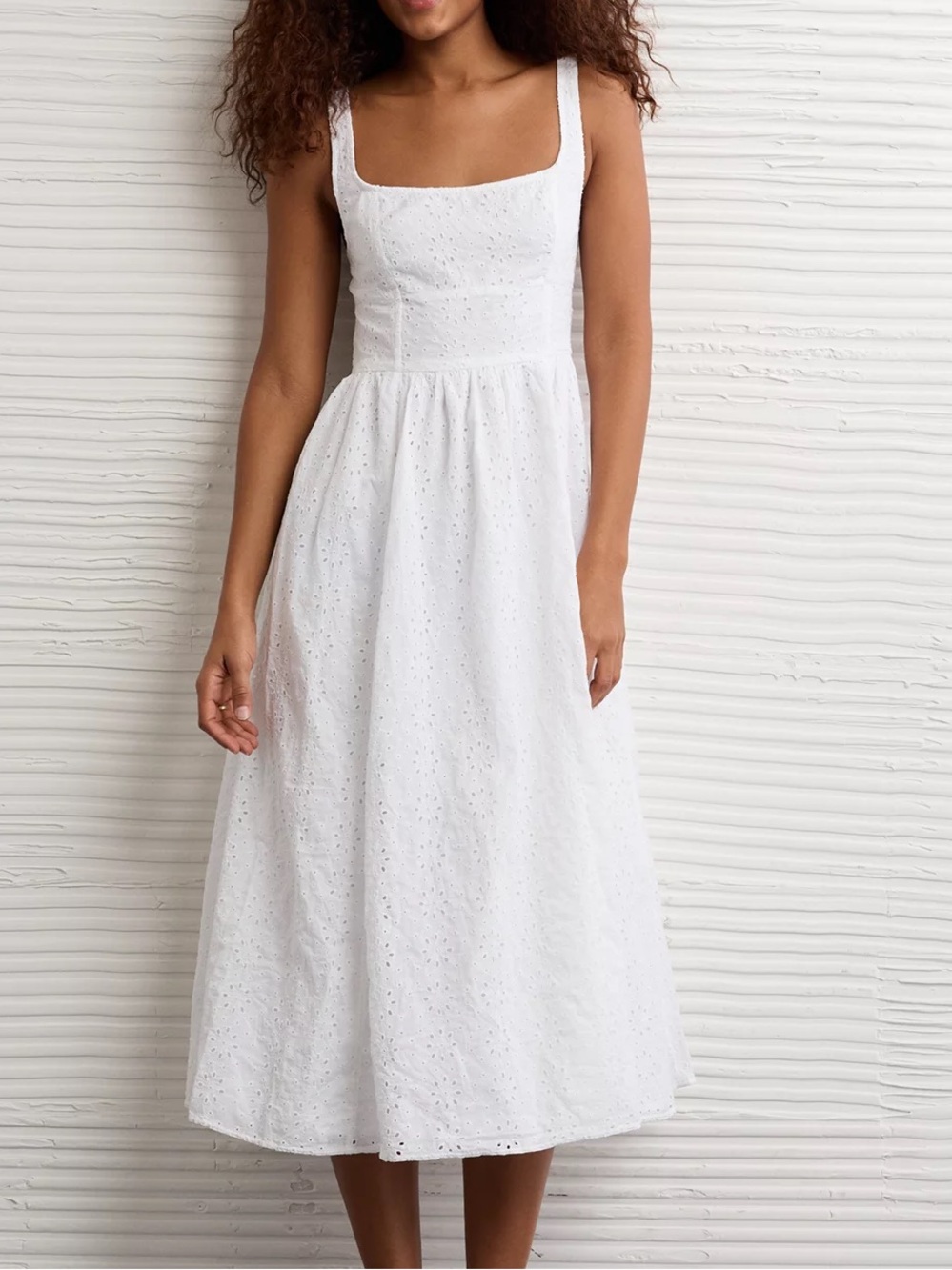 AE Square Neck Corset Maxi Dress